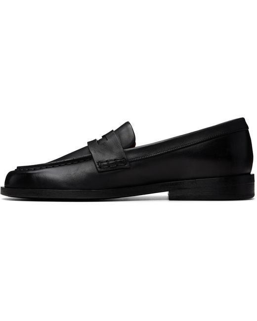 Marsèll Black Mocasso Leather Loafers for men