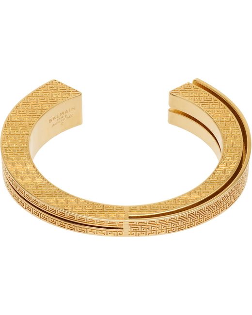 Balmain Black 3D Pb Bangle Bracelet