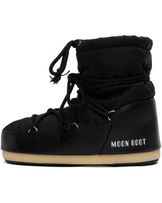 Moon Boot Black Icon Light Low Boots for men
