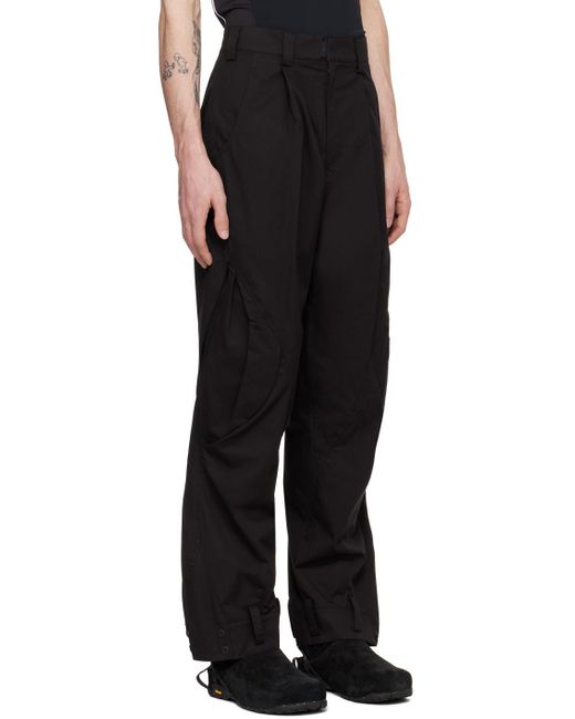 Hyein Seo Black Flap Pocket Cargo Pants for men