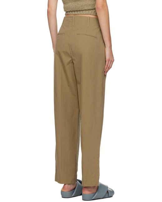 NOTHING WRITTEN Natural Mailo Trousers
