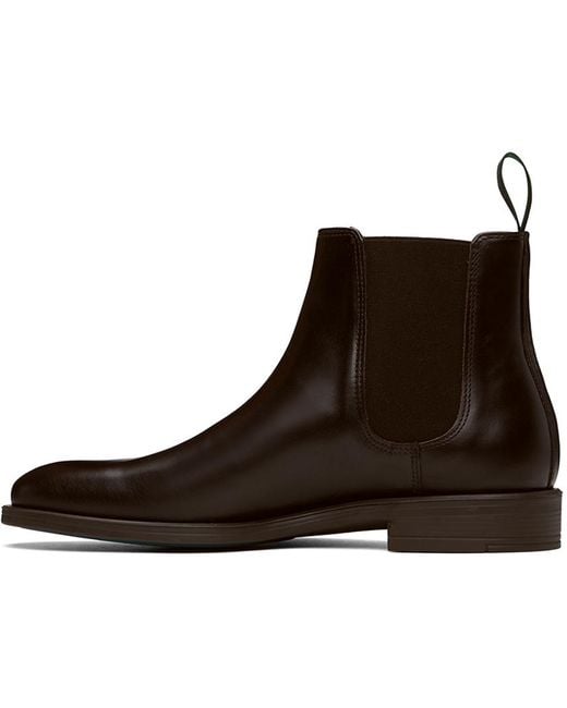 Paul Smith Brown Cedric Leather Boots for men