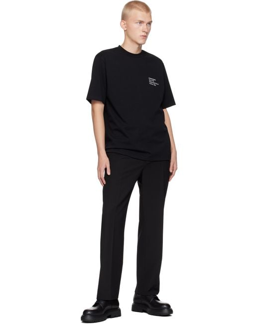 Ferragamo Black Printed T-Shirt for men