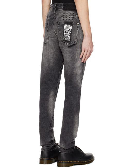 Ksubi Black Gray Wolfgang Tektonik Jeans for men