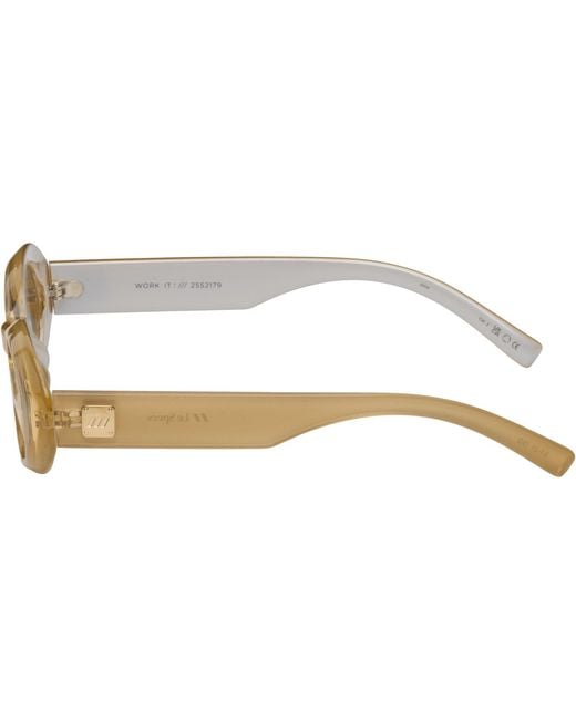 Le Specs Brown 'Work It! Sunglasses