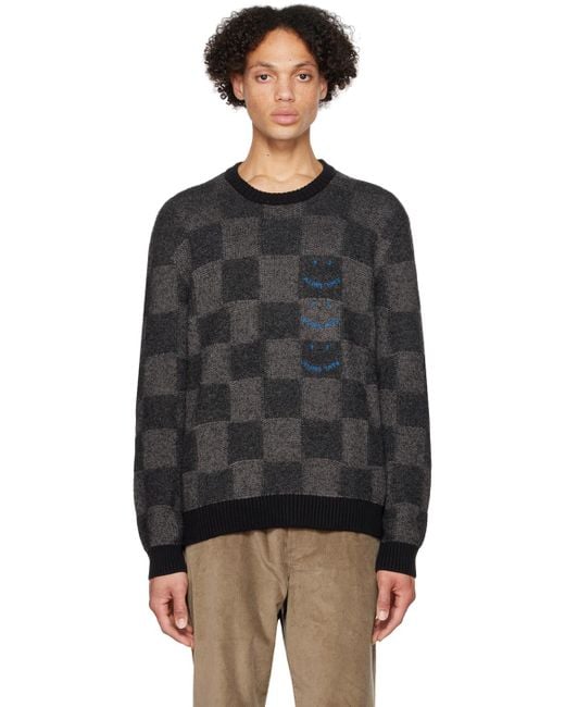 PS by Paul Smith Black Happy Sweater for men