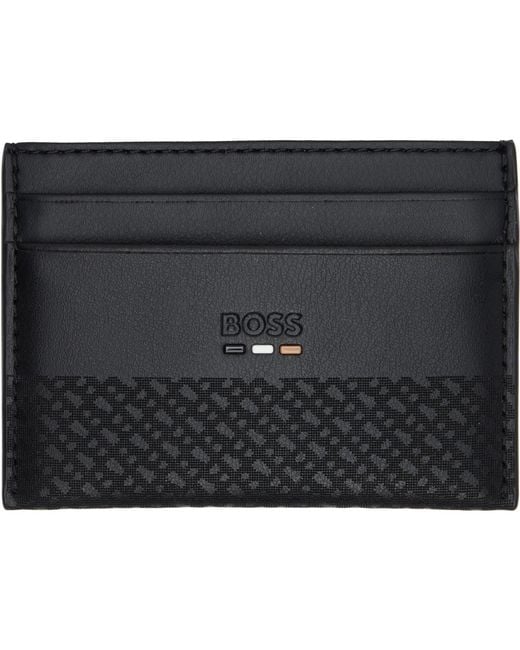 Boss Black Emed Logo Card Holder for men