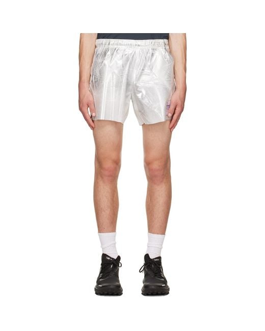 Satisfy White Peaceshell Unlined Shorts for men