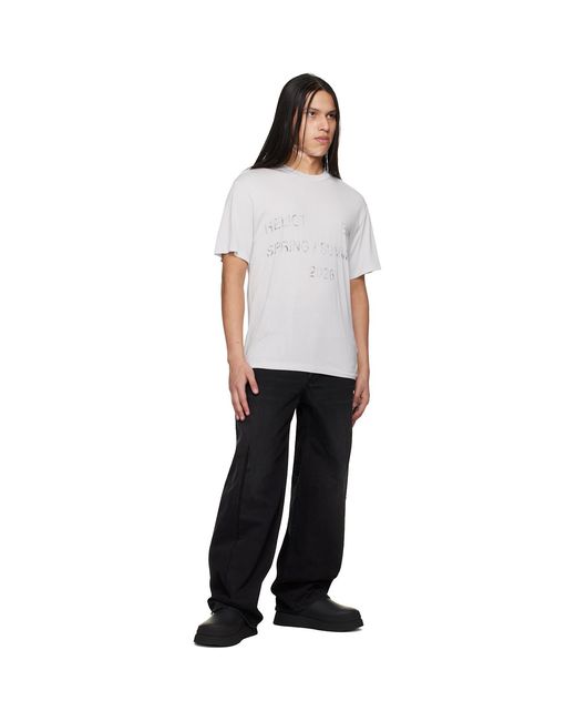 HELIOT EMIL White Overo S/S T-Shirt for men