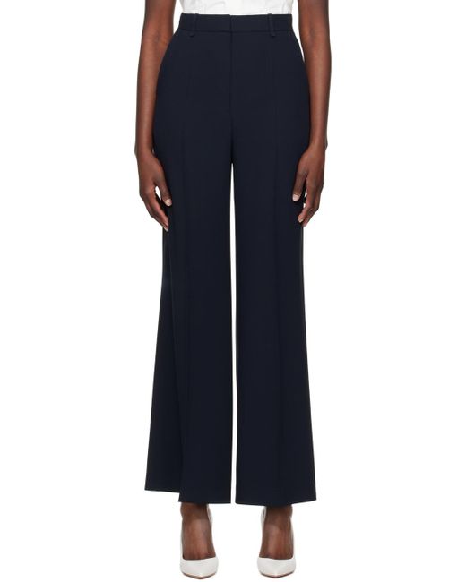 Boss Blue Relaxed-fit Trousers