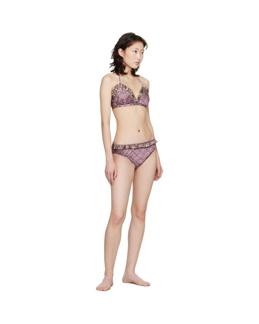 Anna Sui Black Satin Bikini