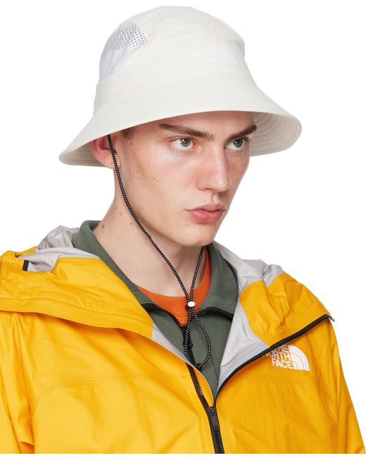 The North Face Yellow Off-white Summer Light Run Bucket Hat for men