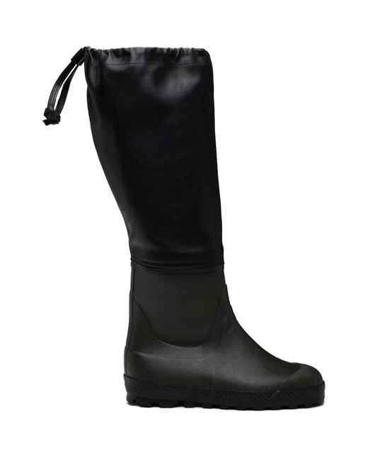 Rier Black Farmer Rain Boots for men