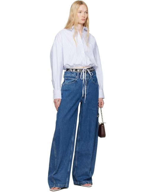 デニム・ジーパン DENiM X ALEXANDER WANG 'Logo Elastic Prestyle Rounded' jeans Denim X Alexander Wang 'Logo Elastic Prestyle Rounded' Jeans