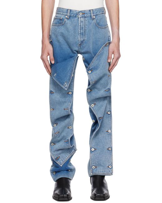 Y. Project Blue Snap Off Jeans for men