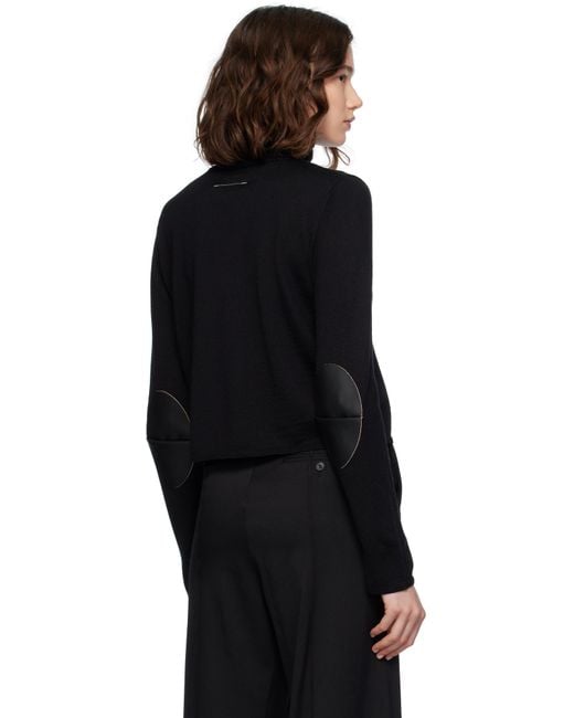 MM6 by Maison Martin Margiela Black Knitted Turtleneck