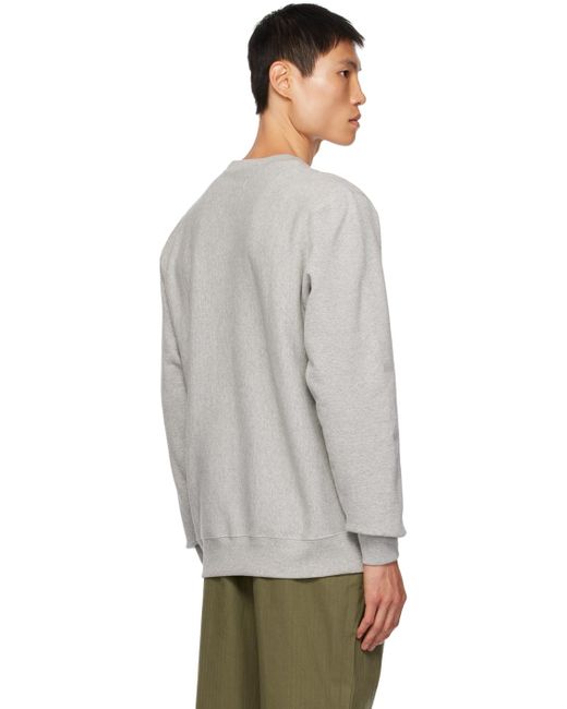 Noah NYC Gray Classic Sweatshirt for men