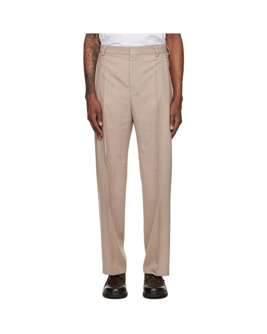 HUGO Natural Wool Trousers for men