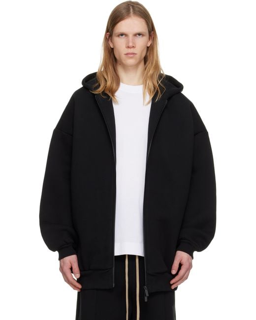 Fear Of God Black Athletics Zip Up Hoodie for men
