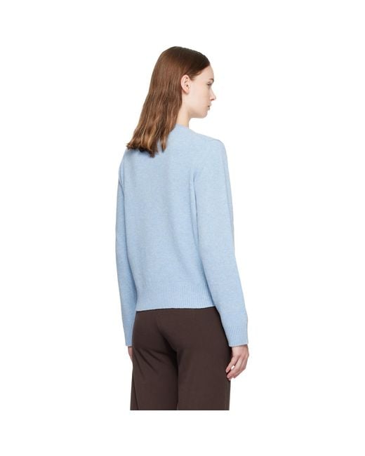 Ganni Blue Flowers Sweater