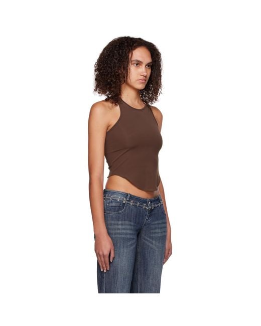 Miaou Black Brown Hannah Jewett Edition Bobbi Tank Top