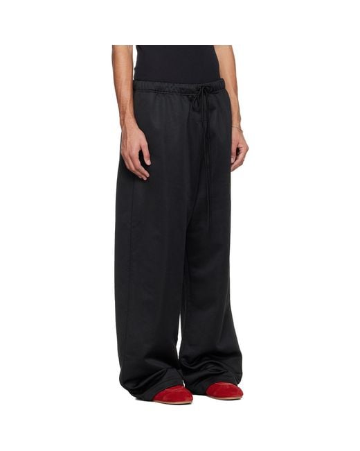 Fear Of God Black Holiday Satin Fleece Lounge Sweatpants for men