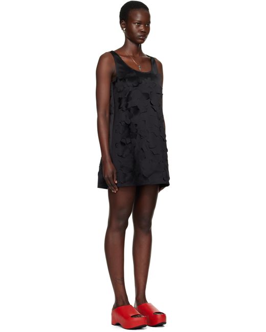 Robe Courte Évasée Noire En Satin Duchesse Marni en coloris Black