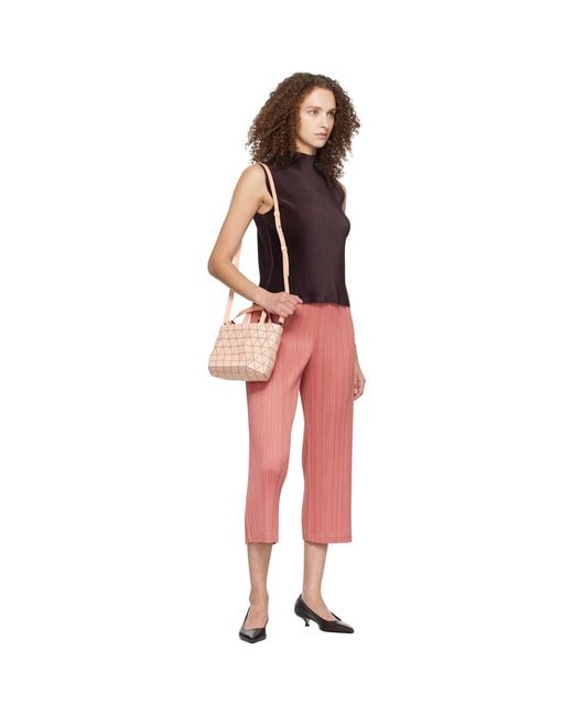 Issey Miyake Pink Crystal Matte Bag