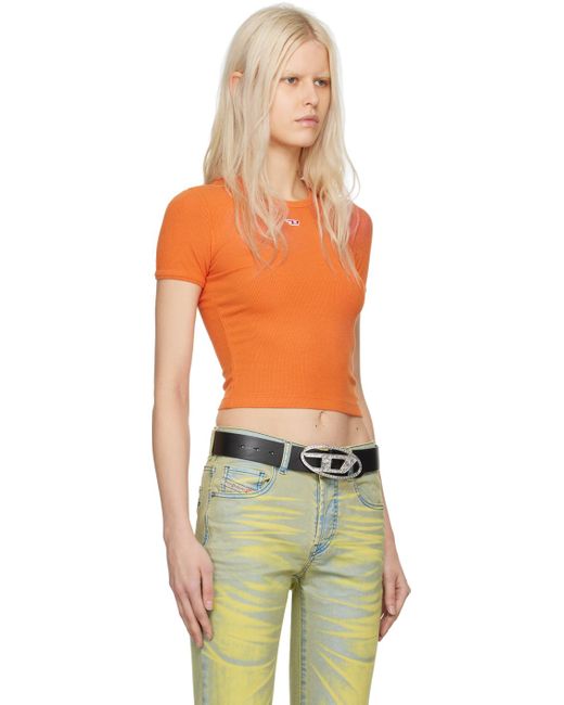DIESEL Orange T-ele-n1 T-shirt
