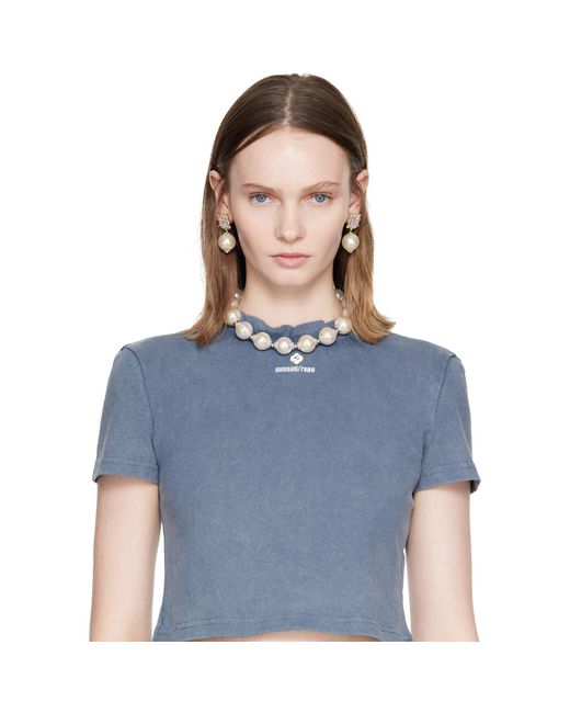 ShuShu/Tong Metallic Painted Faux-Pearl Necklace