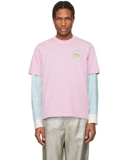 Casablanca Pink 'The Four Elements' T-Shirt for men