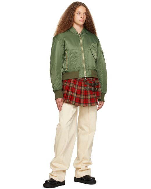 ANDERSSON BELL Green Carlee Bomber Jacket