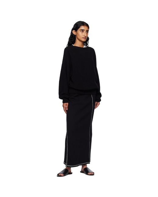 Baserange Black Brig Maxi Skirt