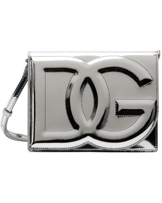 Dolce & Gabbana シルバー Dg ロゴ クロスボディバッグ Black