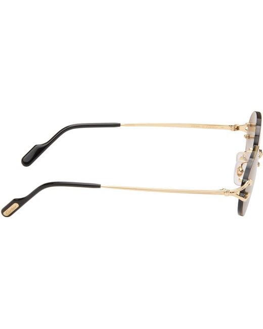 Cartier Black Classic C Motif Sunglasses