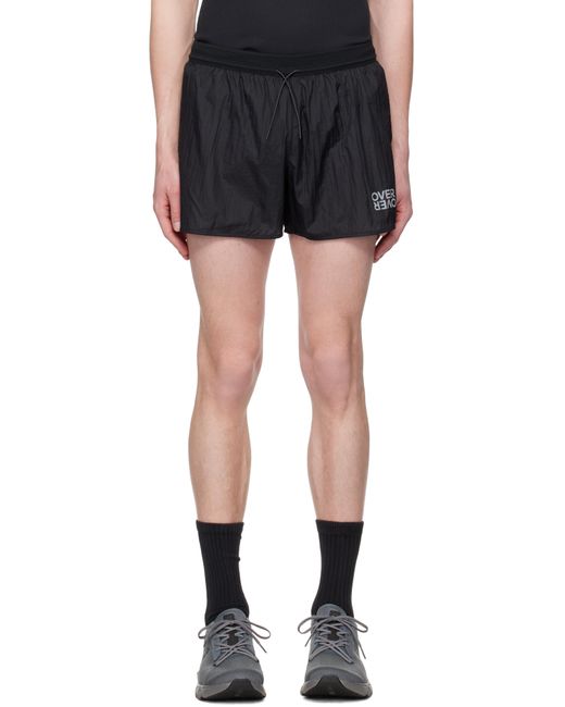 OVER OVER Black Track Shorts for men