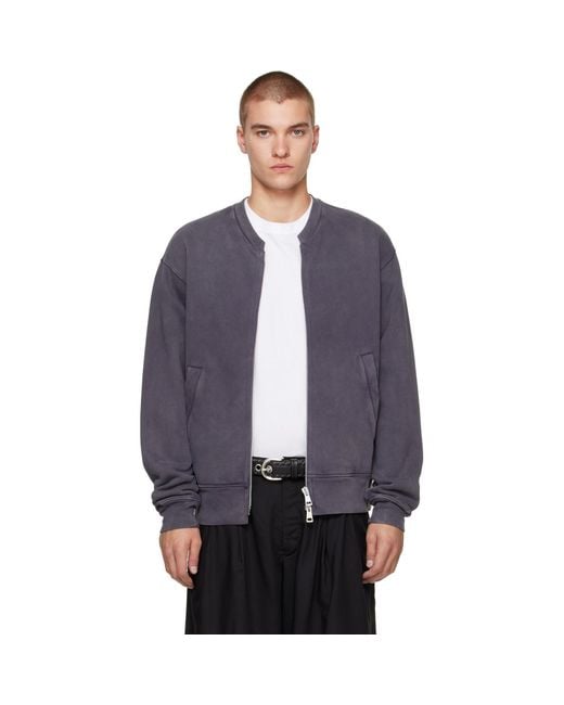 Our Legacy Blue Rift Zip Jacket for men
