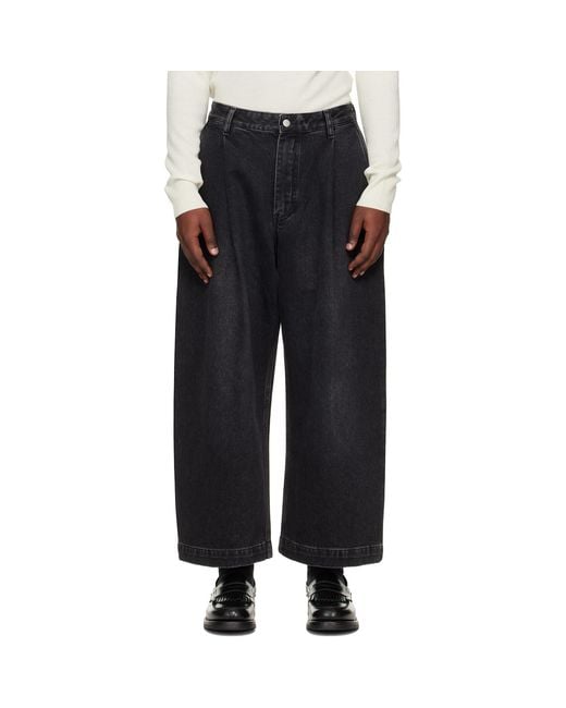 Studio Nicholson Black Puch Denim Jeans for men