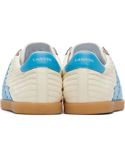 Lanvin Blue Off- & Glen 2.0 Sneakers