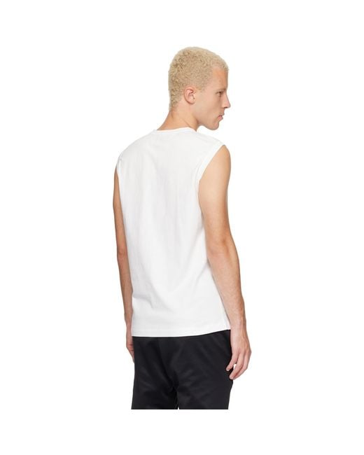 DIESEL White T-Bisco-Iod Tank Top for men