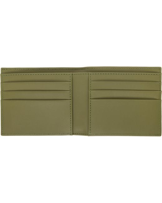 A.P.C. Green Khaki Aly Wallet for men