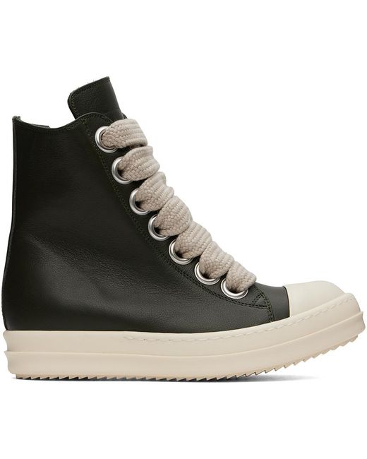 Rick Owens Black Porterville Jumbolaced Sneakers
