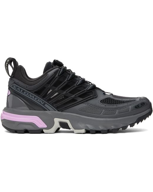 メンズ Salomon グレー Acs Pro スニーカー Black