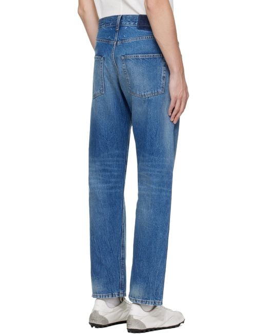 Maison Margiela Blue Tapered Leg Jeans for men