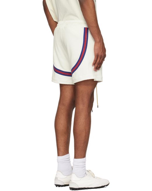 Rhude White Crest Veille Track Shorts for men