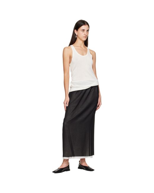 Jil Sander Black Ring Ballerina Flats