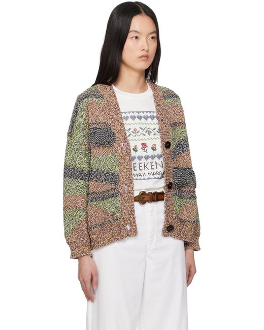 Cardigan Bric Multicolore Weekend by Maxmara en coloris Black