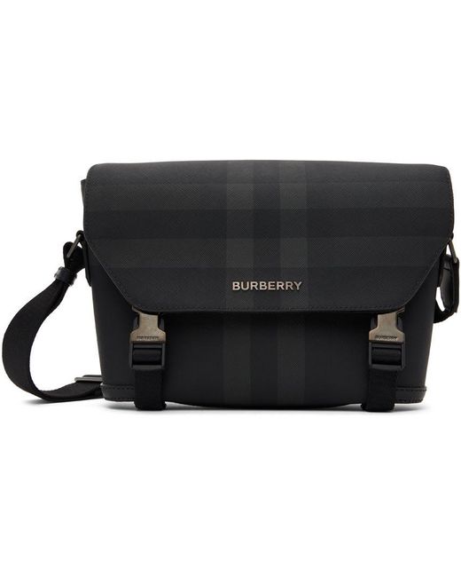 Burberry Canvas Black Wright Messenger Bag for Men Lyst