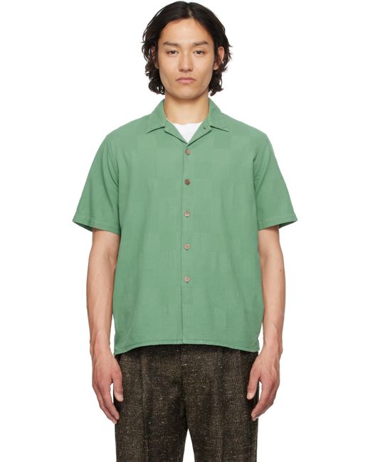 メンズ Paul Smith グリーン カジュアルフィット シャツ Green