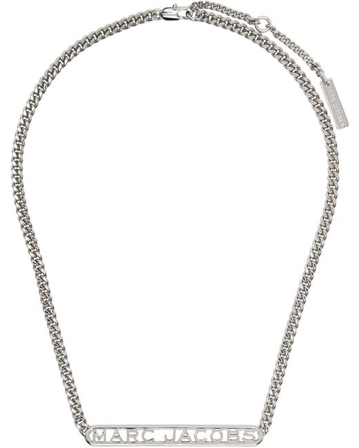 Marc Jacobs Multicolor Silver 'the Monogram Chain' Necklace